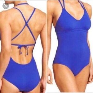 Red Athleta One-Piece Swimsuit, Small, EUC